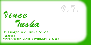 vince tuska business card
